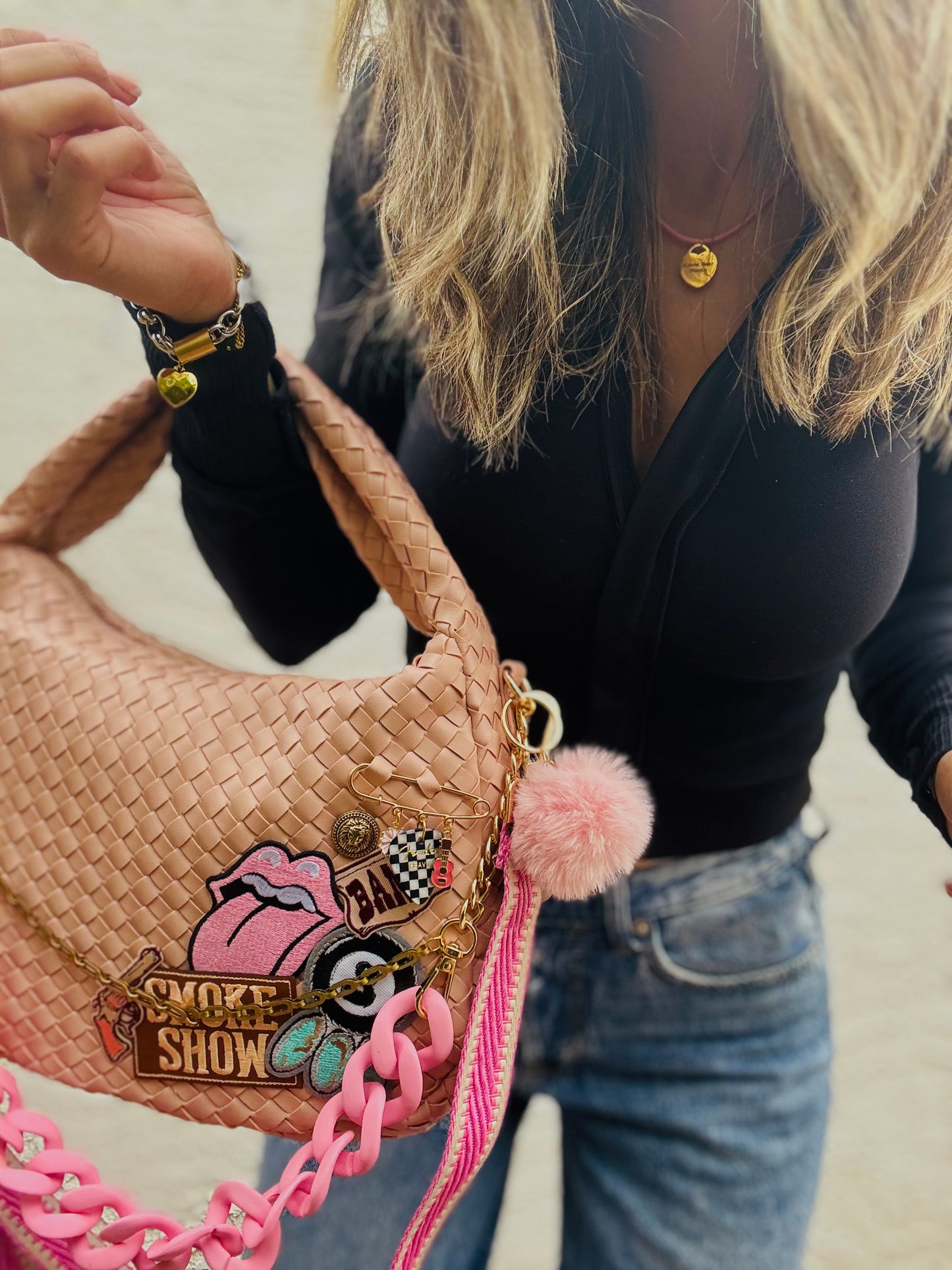 AM-SMOKESHOW bang bang *CHANDLER BAG**blossom pink